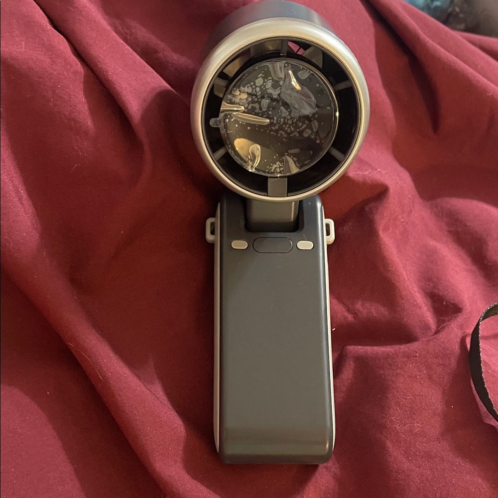 Portable Handheld Fan - Silver and Black